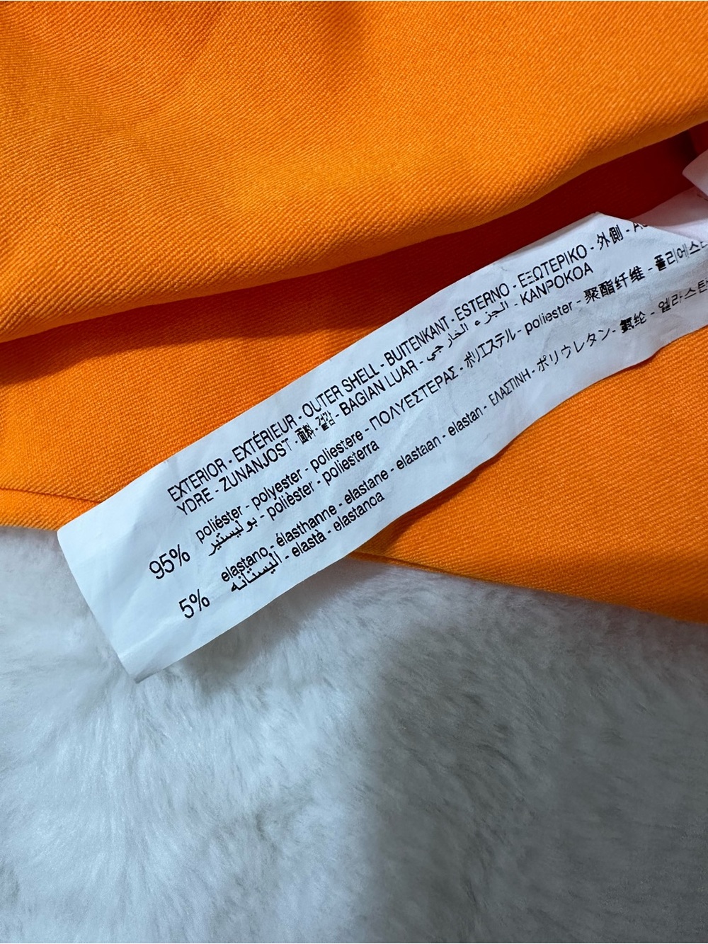 Zara One-Shoulder Orange Crop Top - Picture 6 of 6
